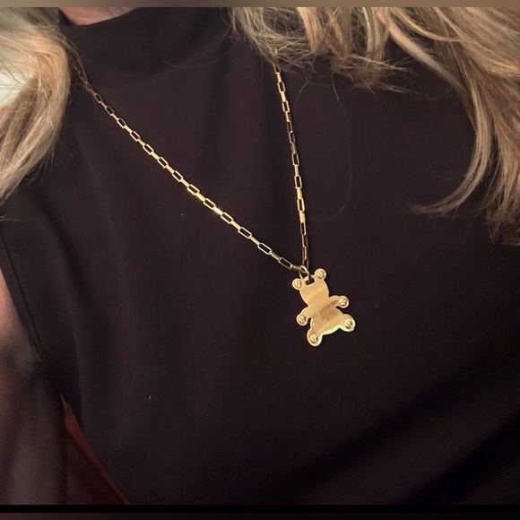 Dolce & Gabbana Gold Tone BearPendant Necklace - Picture 1 of 11